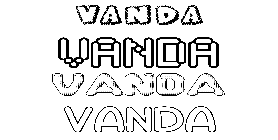 Coloriage Vanda