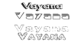 Coloriage Vayana