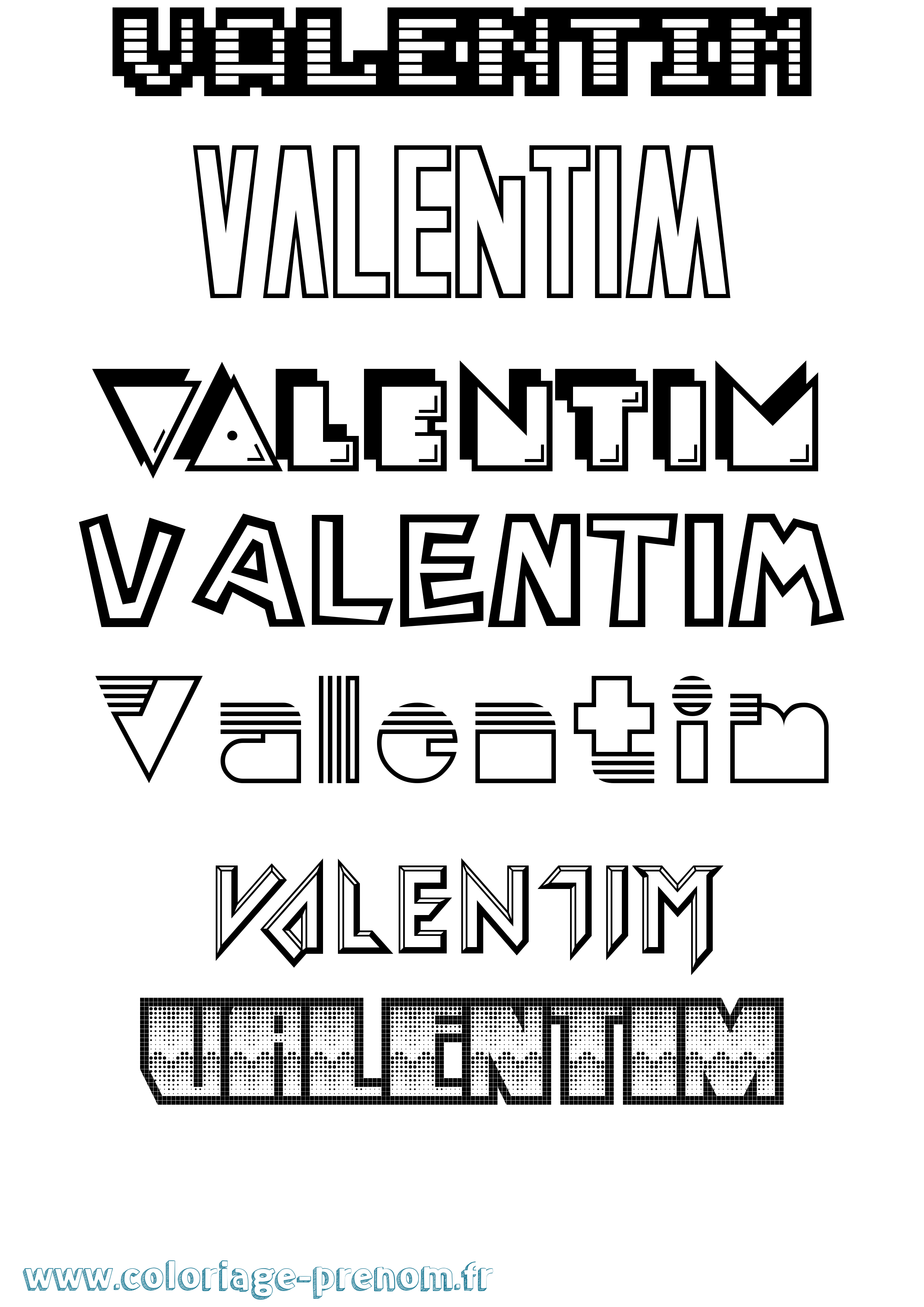 Coloriage Valentim Jeux Vidéos Coloriage prénom Valentim Jeux Vidéos