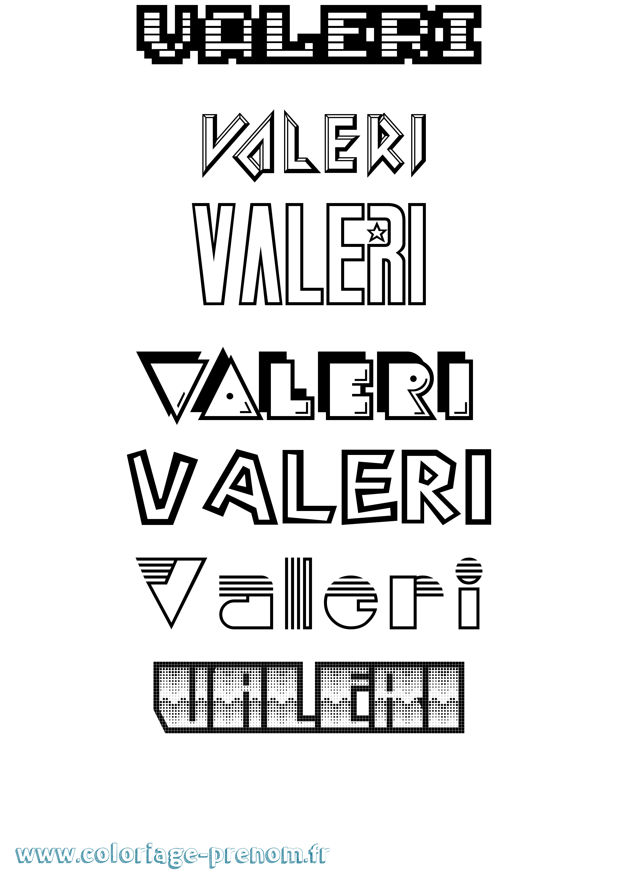 Coloriage Valeri Jeux Vidéos Coloriage prénom Valeri Jeux Vidéos