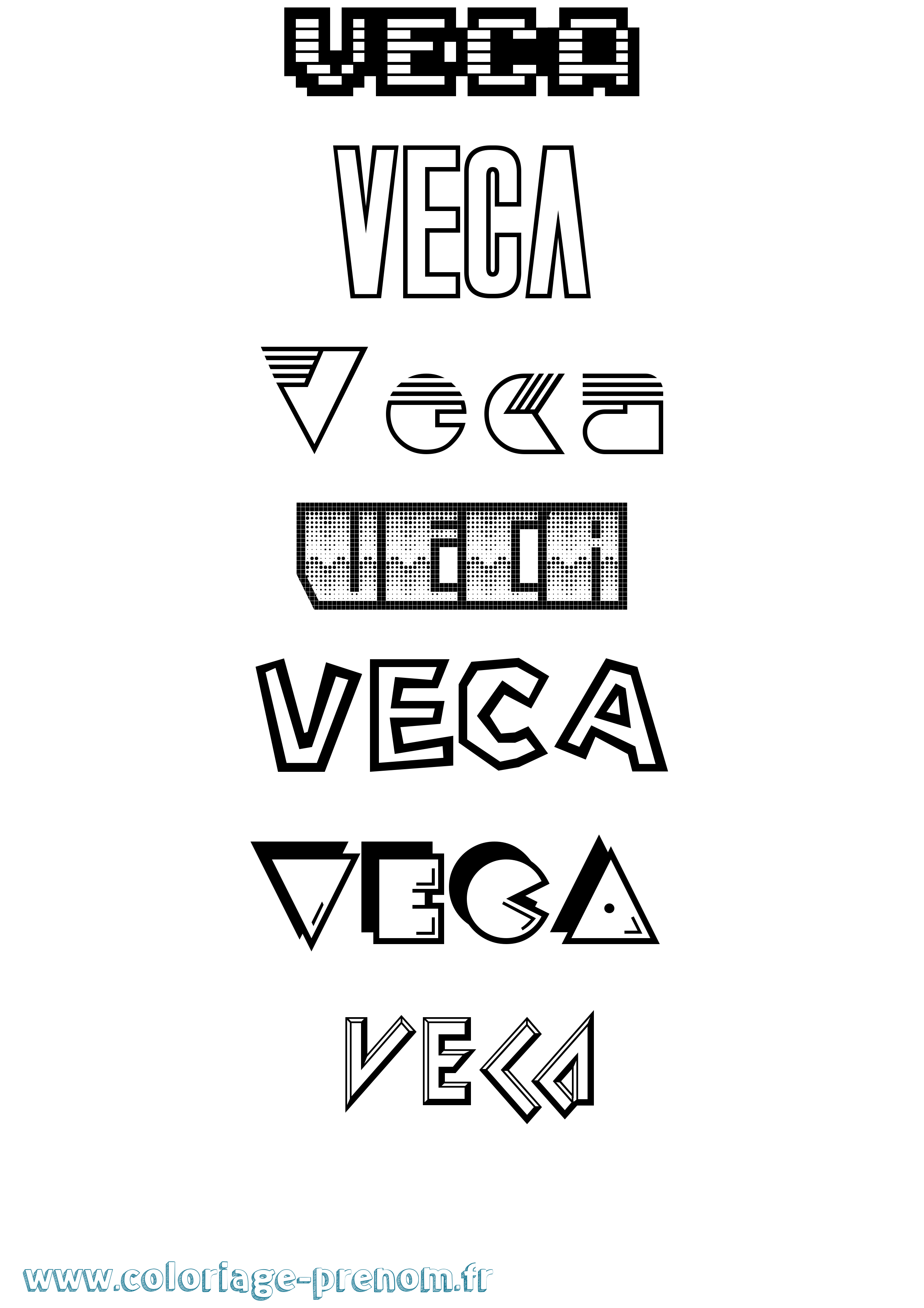 Coloriage Veca Jeux Vidéos Coloriage prénom Veca Jeux Vidéos