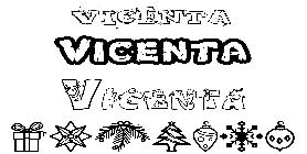 Coloriage Vicenta