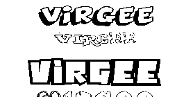 Coloriage Virgee