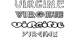 Coloriage Virgine