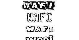 Coloriage Wafi