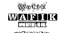 Coloriage Wafik