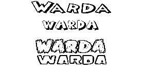 Coloriage Warda