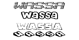Coloriage Wassa