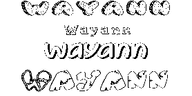 Coloriage Wayann