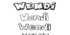 Coloriage Wendi