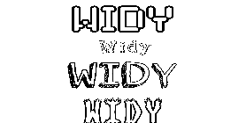 Coloriage Widy