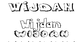 Coloriage Wijdan