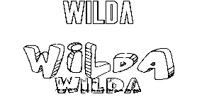 Coloriage Wilda