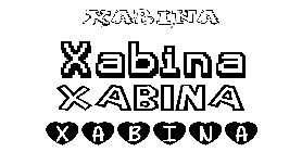 Coloriage Xabina