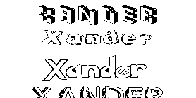 Coloriage Xander
