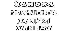 Coloriage Xandra