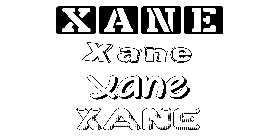 Coloriage Xane