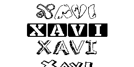 Coloriage Xavi