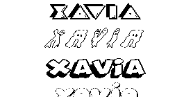 Coloriage Xavia