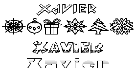 Coloriage Xavier