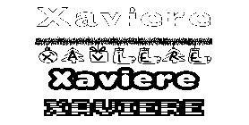 Coloriage Xaviere