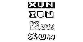 Coloriage Xun
