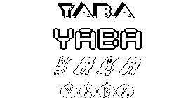 Coloriage Yaba