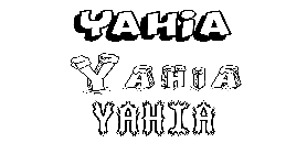 Coloriage Yahia