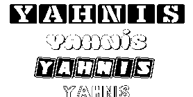 Coloriage Yahnis