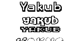 Coloriage Yakub