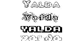 Coloriage Yalda