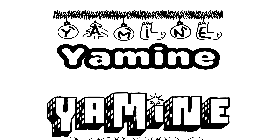 Coloriage Yamine