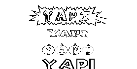 Coloriage Yapi