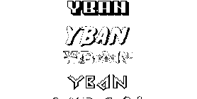 Coloriage Yban