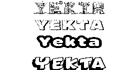 Coloriage Yekta