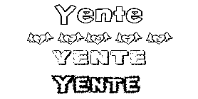 Coloriage Yente
