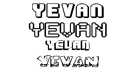 Coloriage Yevan