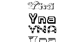 Coloriage Yna