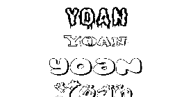 Coloriage Yoan