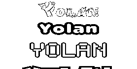 Coloriage Yolan