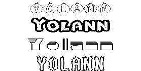 Coloriage Yolann