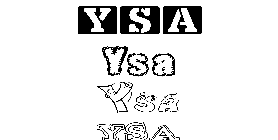 Coloriage Ysa