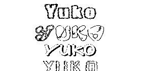 Coloriage Yuko