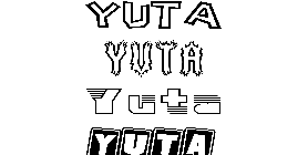 Coloriage Yuta