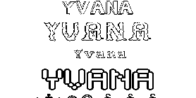 Coloriage Yvana