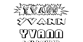 Coloriage Yvann