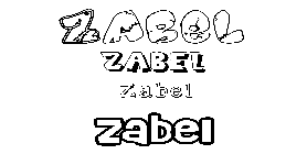 Coloriage Zabel