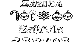 Coloriage Zabida