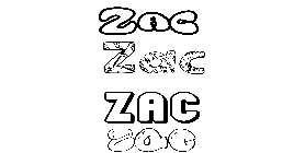 Coloriage Zac