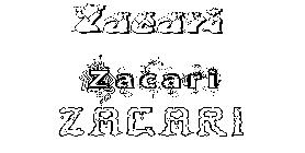 Coloriage Zacari